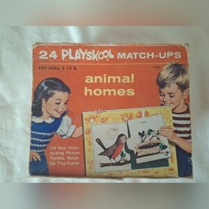 Playskool Vintage Playskool Match-Ups Animal Homes